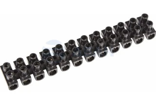 Клеммная колодка винтовая KВ-12 (4-12 мм²), ток 16 A, полипропилен черный (ЗВИ) (07-5012-2)  (REXANT)