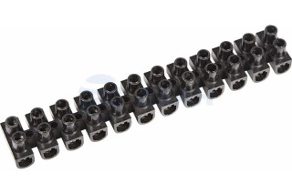 Клеммная колодка винтовая KВ-10 (4-10 мм²), ток 10 A, полипропилен черный (ЗВИ) (07-5010-2)  (REXANT)