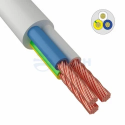 Провод соединительный ПВС 3x1,5 мм², белый, длина 20 метров, ГОСТ 7399-97 (01-8046-20)  (REXANT)