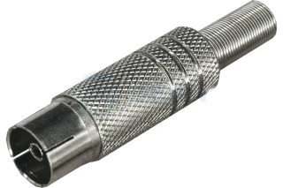 TV-разъем гнездо никелированный c пружиной (05-2014)  (REXANT)