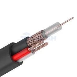 Кабель комбинированный КВК-П-1,5  2x0.50 мм2 75 Ом,outdoor,200м (04-010)  (ЭЛЕТЭК)